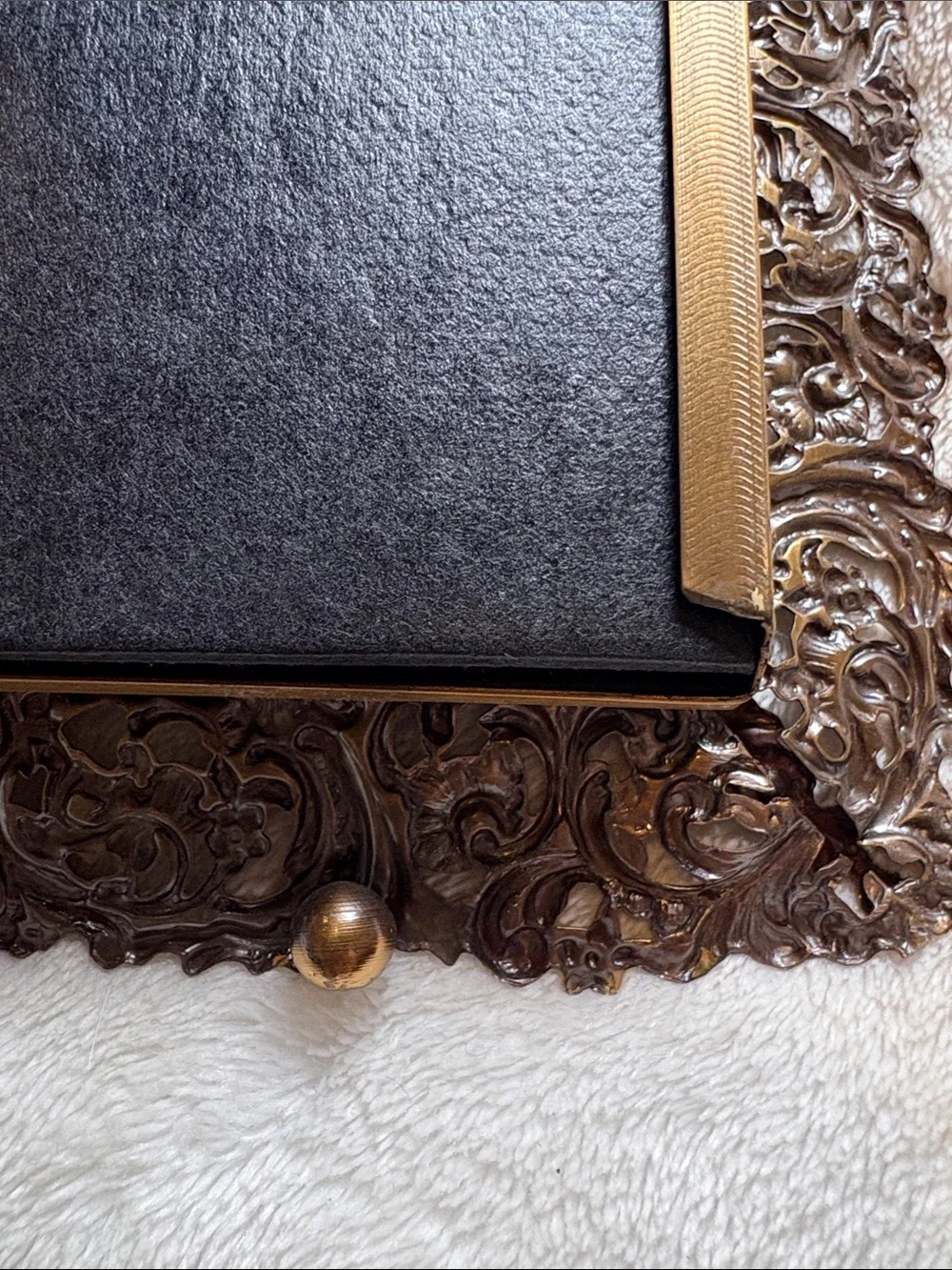VTG Hollywood Regency Gold Filigree Picture Frame – Mid-Century Ornate Openw